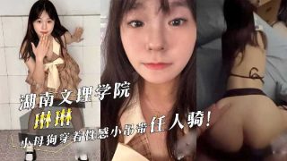 湖南文理学院琳琳小母狗穿着性感小吊带任人骑 - coolhot av