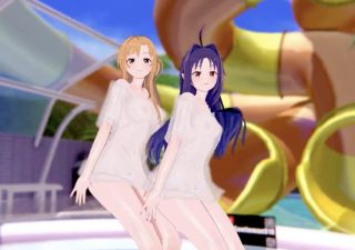    3DMMD亚丝娜×优纪：双娇百合盛宴，娇喘连连高潮迭起！ - coolhot av